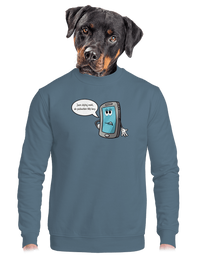 unisex mikina bez kapuce