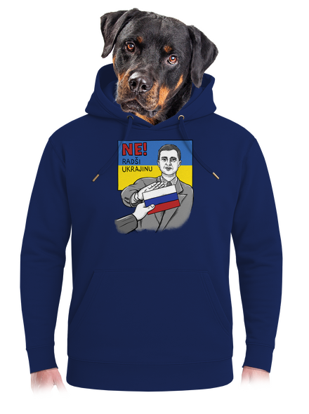 Ne! Radši Ukrajinu unisex mikina premium Navy