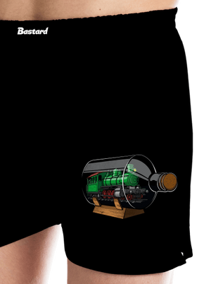 Lokomotiva v láhvi pánské trenky Black