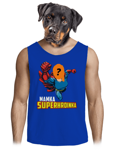 Mamka superhrdinka pánské tílko Royal Blue