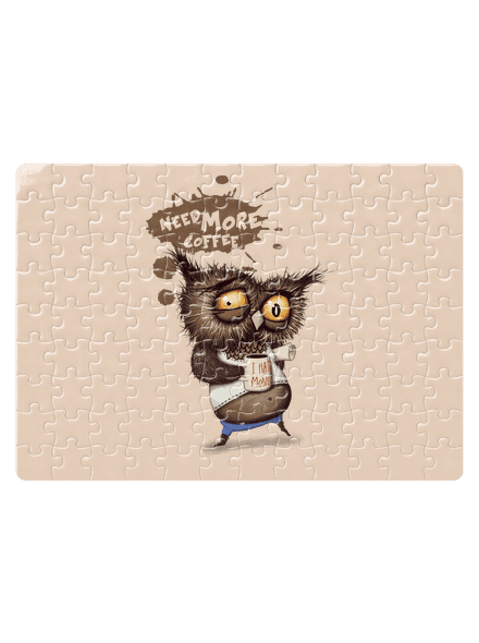 Potřebuju víc kafe puzzle White