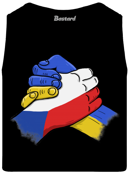Ukrajina - Podpora pánské tílko Black