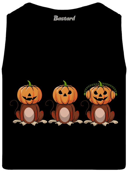 Halloween opičky pánské tílko Black