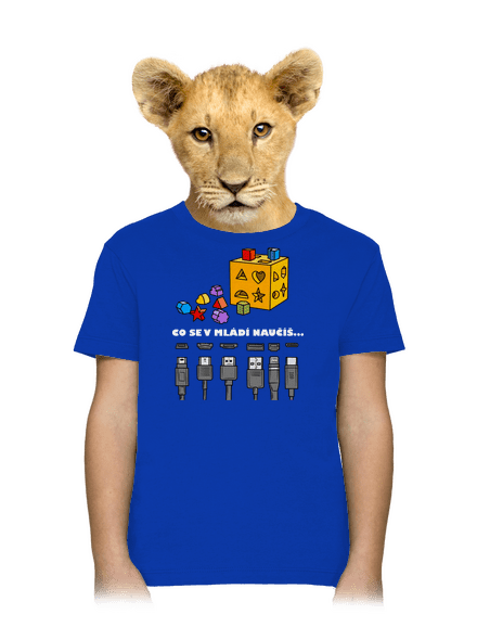 Co se v mládí naučíš dětské tričko Royal Blue