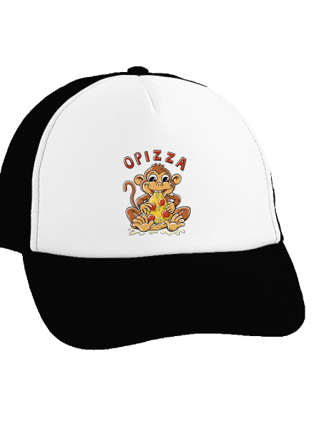 Opizza kšiltovka truckerka Black cap