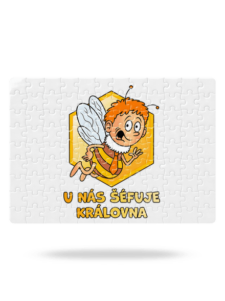 Včelí královna puzzle White