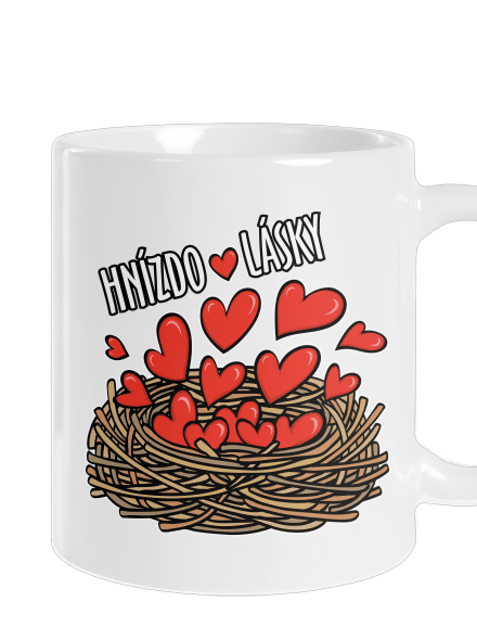Hnízdo lásky klasický hrnek White