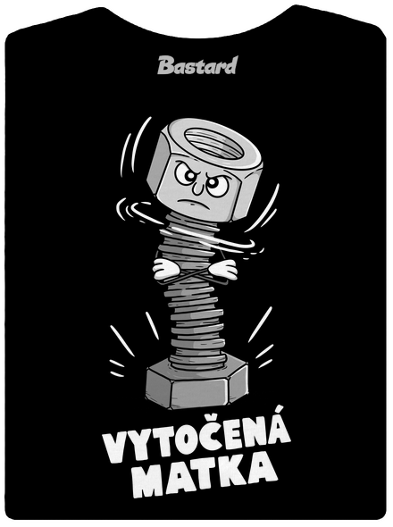 Vytočená matka dámské tričko premium Black