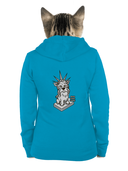 New Yorkshire dámská mikina na zip Blue Atol