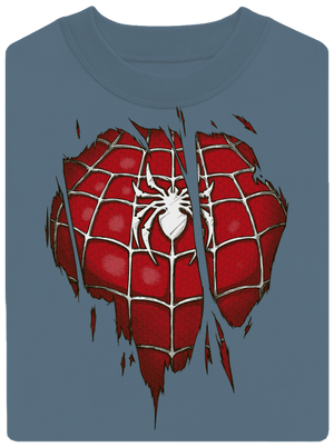 Spider Inside unisex mikina bez kapuce Nordic Blue