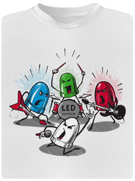 Led Zeppelin pánské sportovní tričko White