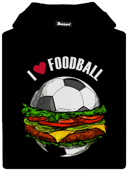 Foodball dětská mikina klokanka Black
