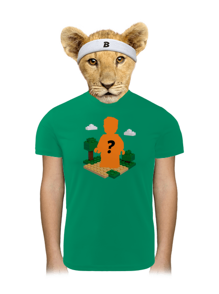 Lego postava z vlastní fotky dětské sportovní tričko Kelly Green Mal