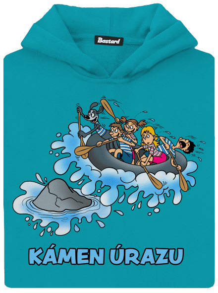 Kámen úrazu dětská mikina klokanka Hawaiian Blue