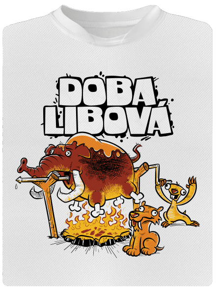 Doba libová dětské sportovní tričko White