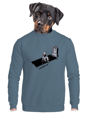 unisex mikina bez kapuce