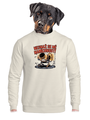 unisex mikina bez kapuce