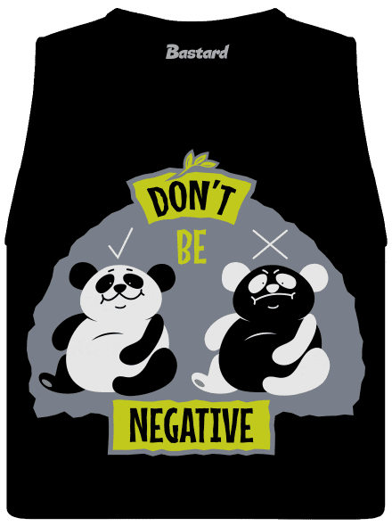 Don't be negative dámské tílko volné Black