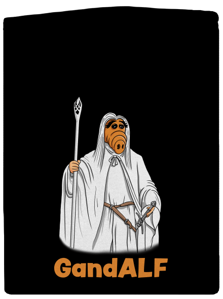 GandALF pánská mikina na zip Black