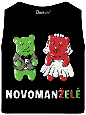 Novomanželé z želé pánské tílko Black