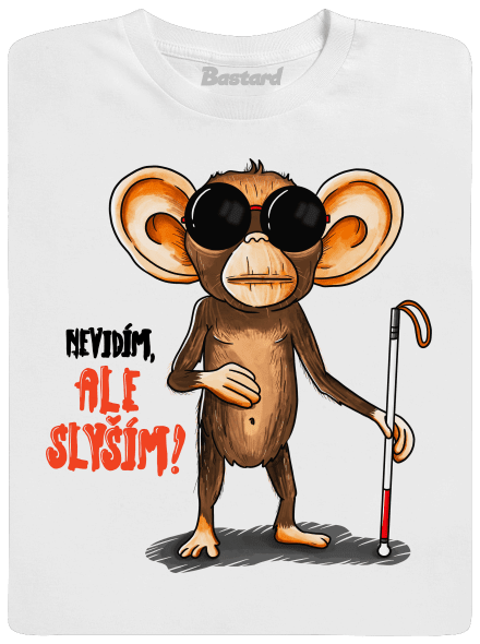 Nevidím, ale slyším dětské tričko White