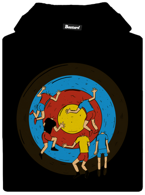 Rychlé šípy dětská mikina klokanka Black