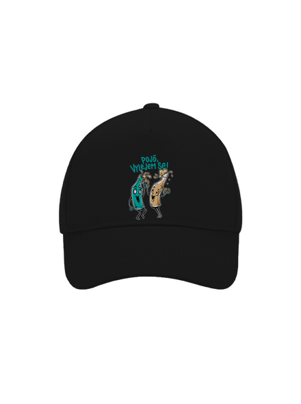 Vylitý kšiltovka baseballka Black