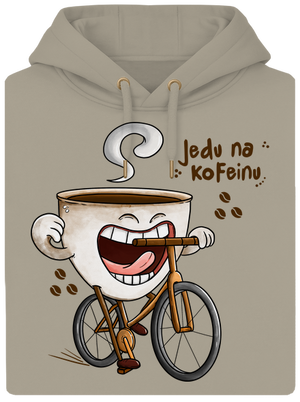 Jedu na kofeinu unisex mikina premium Pastel Macchiato