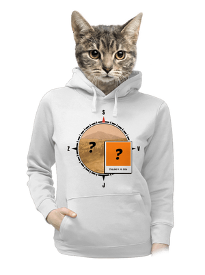 Zdoláno dámská mikina klokanka White