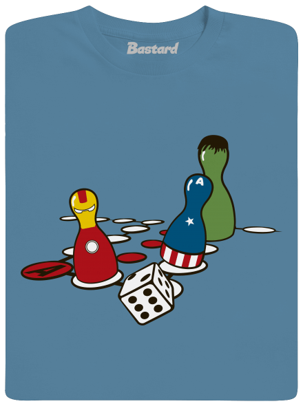 Superhrdino nezlob se pánské tričko Stone Blue