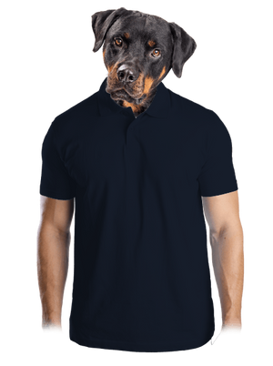 Bez potisku pánská polokošile Navy Mal