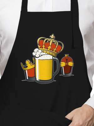 Tři králové zástěra Black