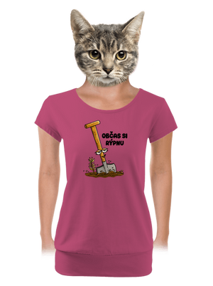 Občas si rýpnu dámské tričko s lemem Magenta