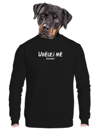 unisex mikina bez kapuce