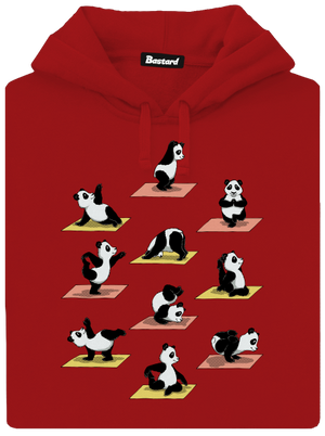 Pandí jóga dámská mikina klokanka Red Mal