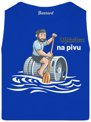 Ujíždím na pivu pánské tílko Royal Blue