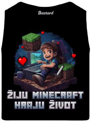 Žiju Minecraft pánské tílko Black