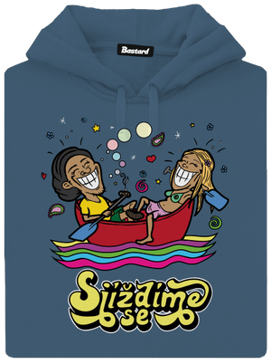 Sjíždíme se dámská mikina klokanka Denim