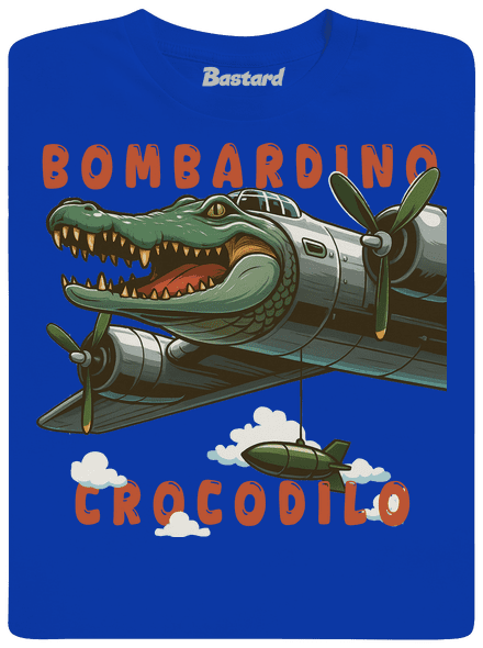Bombardino Crocodilo – Italian Brainrot pánské dlouhý rukáv Royal Blue