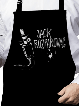 Jack Rozparovač zástěra Black