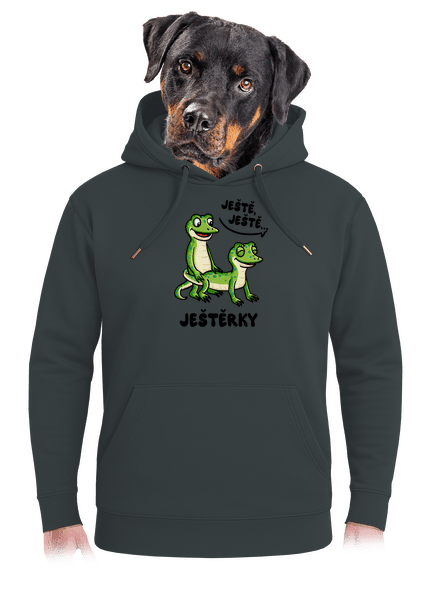 Ještě, ještě unisex mikina premium Charcoal