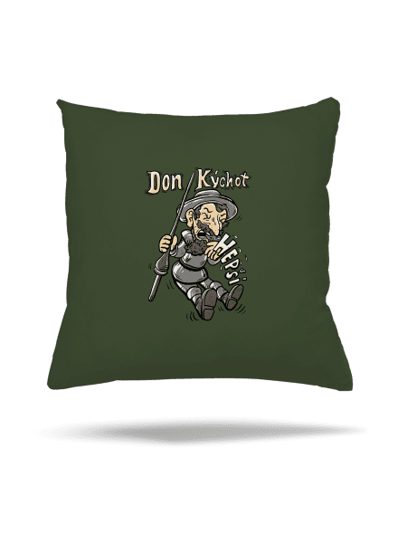 Don Kýchot polštář Olive Green