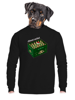 Advent začíná unisex mikina bez kapuce Black