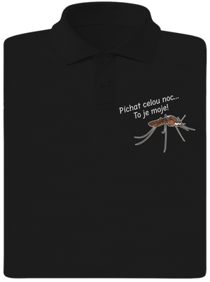 Komár s výdrží pánská polokošile Black