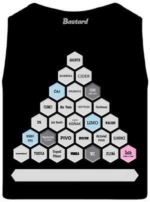 Textový alko kvíz a fix pánské tílko Black