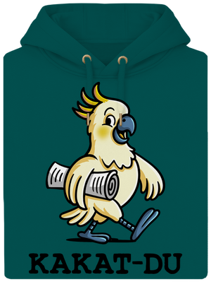 Kakat-du unisex mikina premium Emerald Green