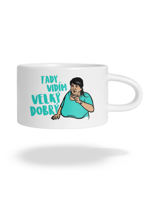 Velký dobrý hrnek makronka White