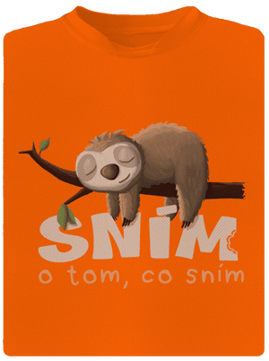 Sním o tom, co sním pánské sportovní tričko Neon Orange