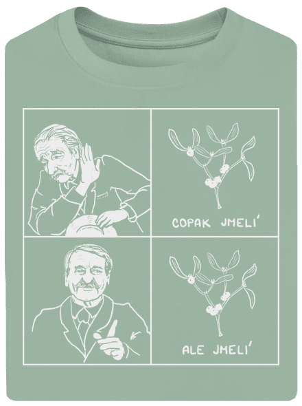 Cimrman: Copak jmelí unisex tričko oversized Sage