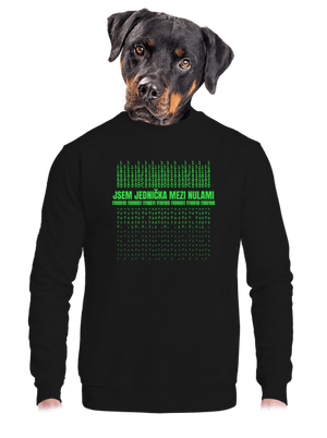 Jednička mezi nulami unisex mikina bez kapuce Black